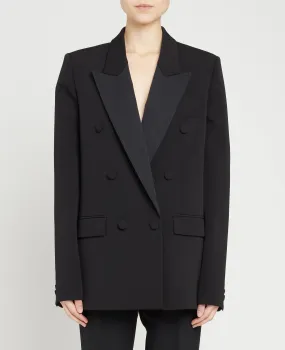 6501163CU704 Double breasted  tuxedo jacket