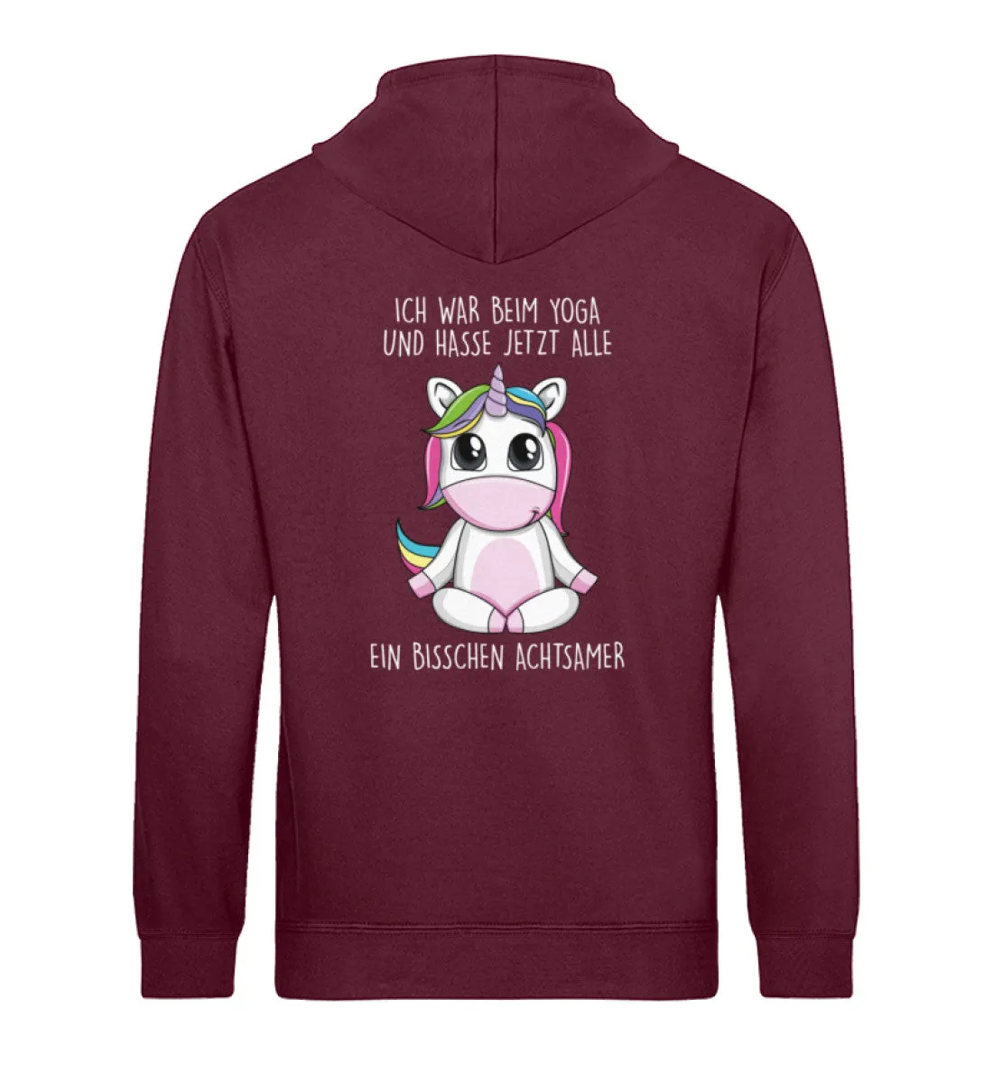 Achtsames Einhorn Bio Hoodie Unisex