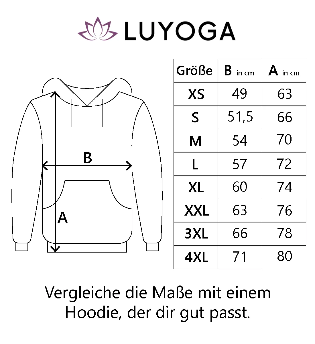 Achtsames Einhorn Bio Hoodie Unisex