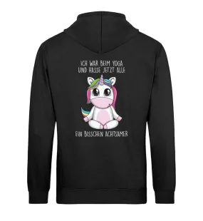 Achtsames Einhorn Bio Hoodie Unisex