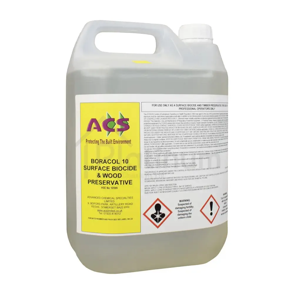 ACS Boracol 10 - Boron Woodworm & Rot Treatment