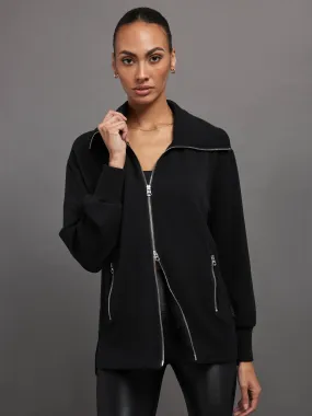 ADAIR ZIP THROUGH - BLACK