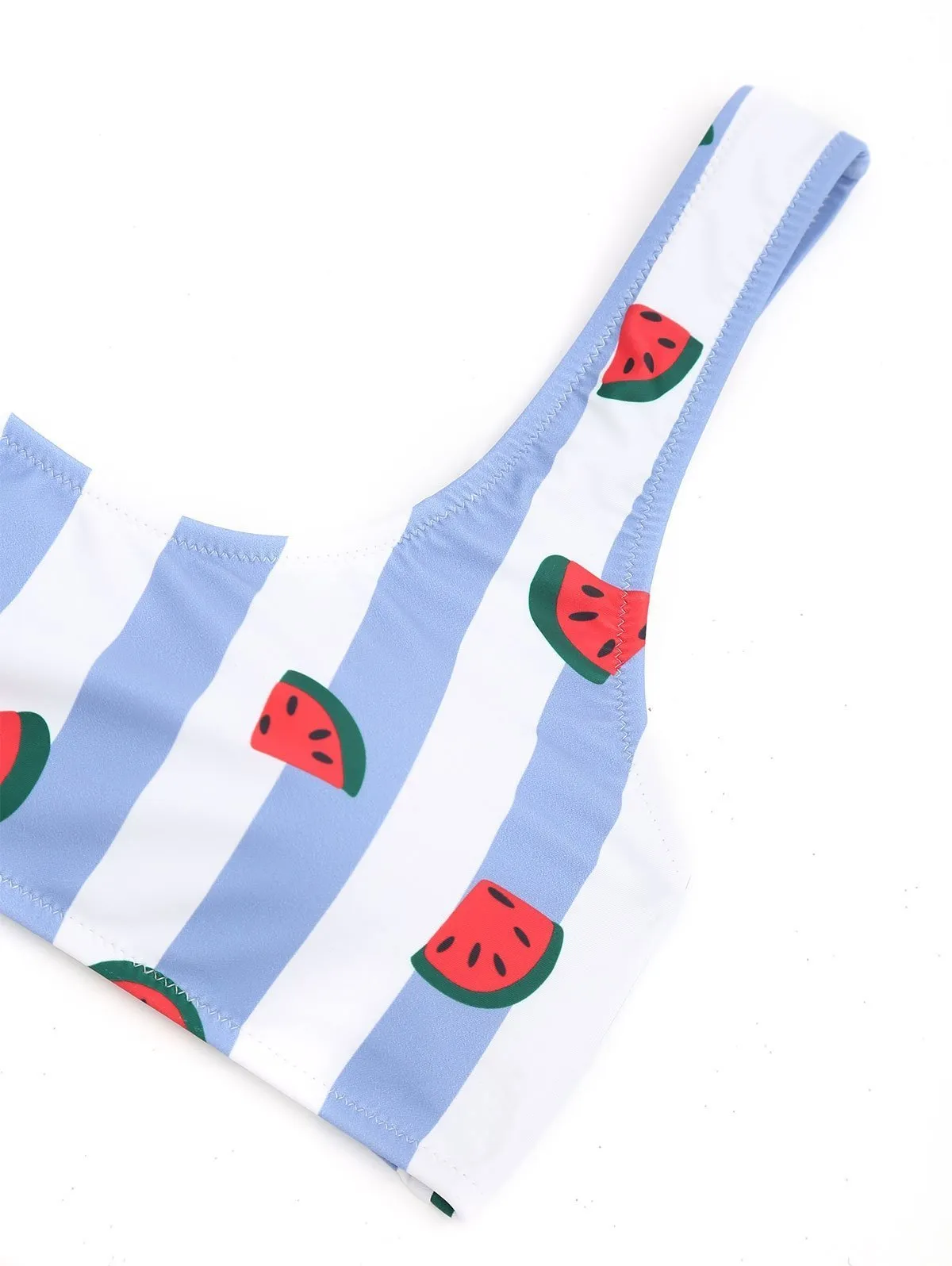 Adorable Watermelon Striped Bikini Set