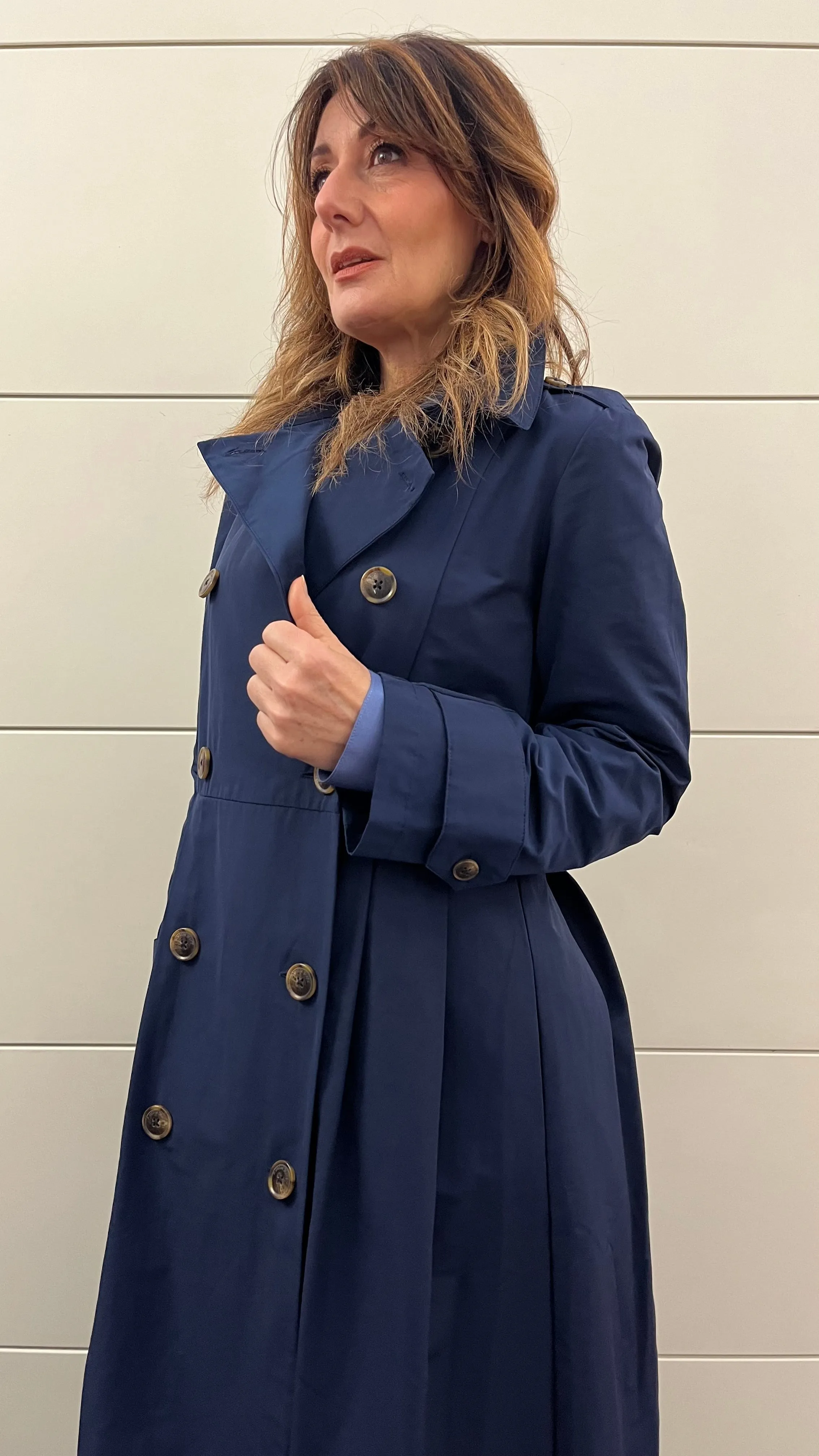 Alessia Santi Double-Breasted Trench Coat