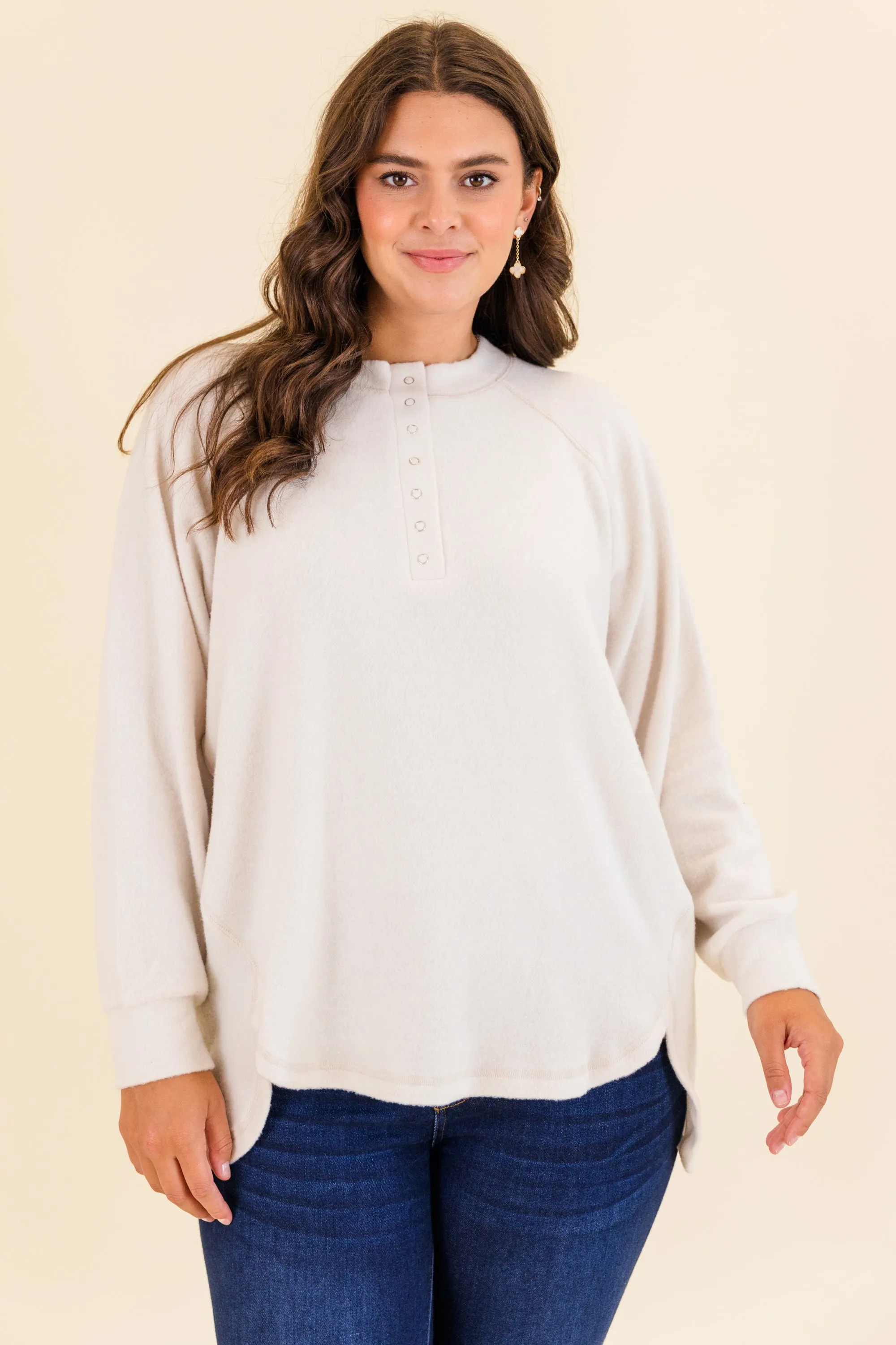 All The Feels Pullover, Sand Beige