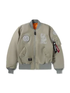 ALPHA X BAPE MA-1 BOMBER JACKET