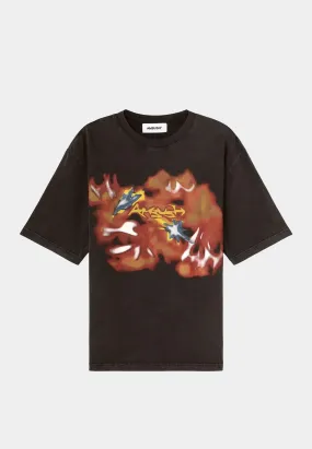 AMBUSH Graphic T-Shirt Valiant Poppy Off - Black