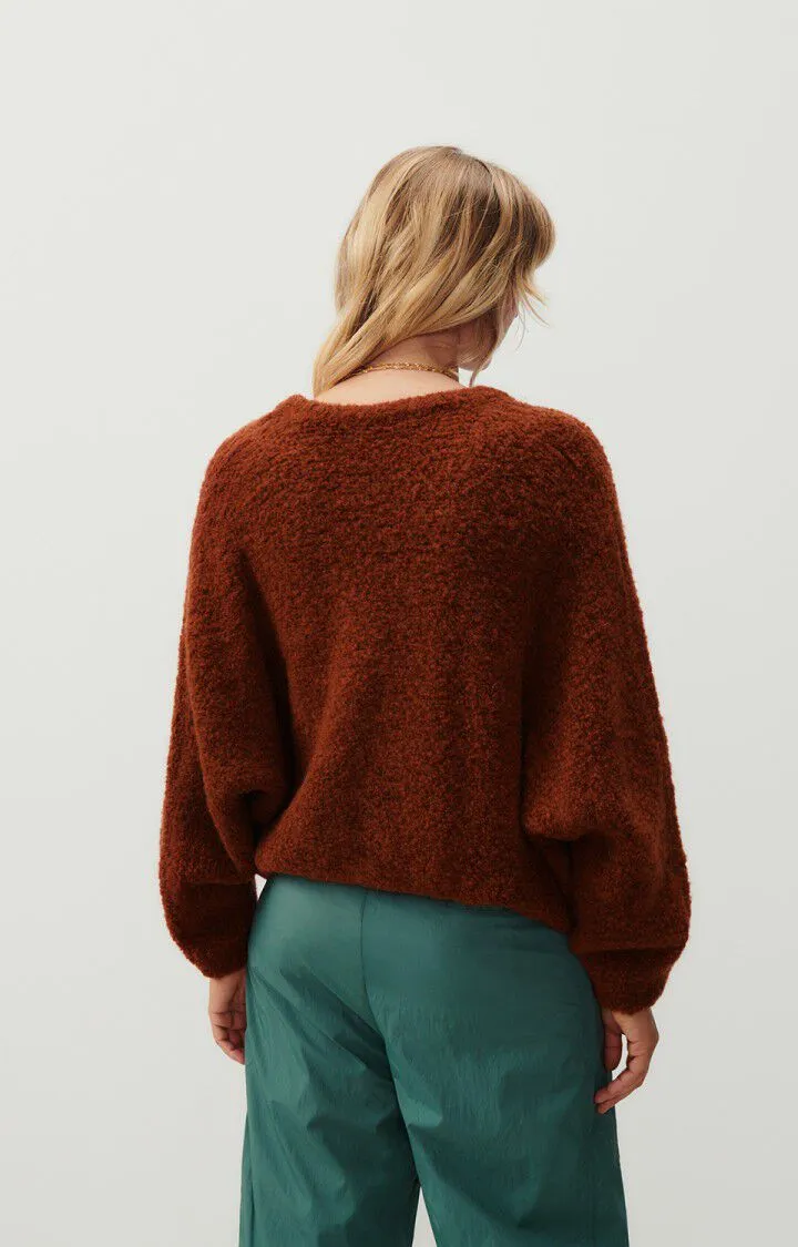 American vintage Zolly Cardigan in Rust Melange