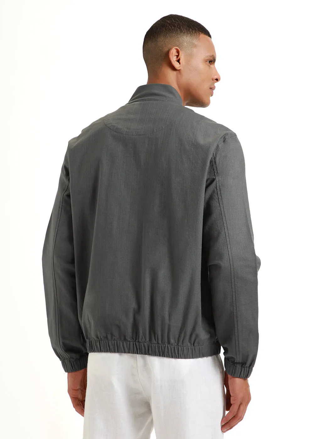 Anchor Bomber Linen Jacket