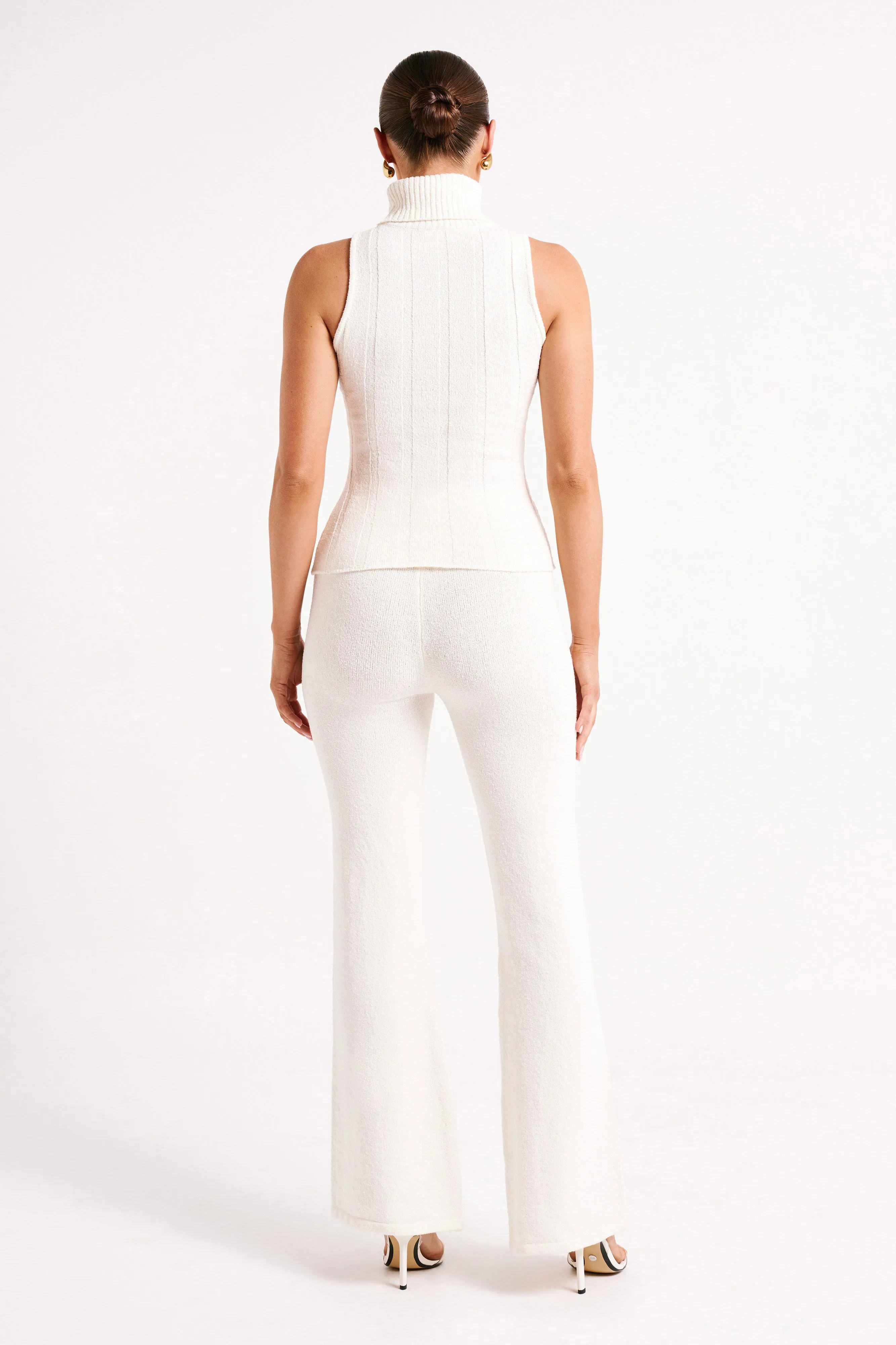 Angelina Ribbed Turtleneck - Ivory