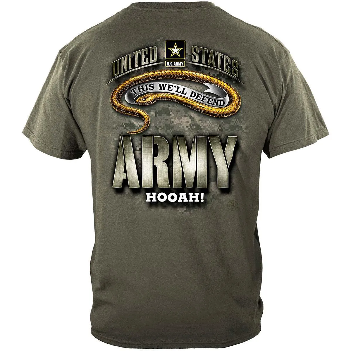 Army Hooah Camo T-Shirt