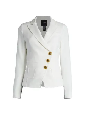 AS2004 Asymmetrical double breasted wrap blazer