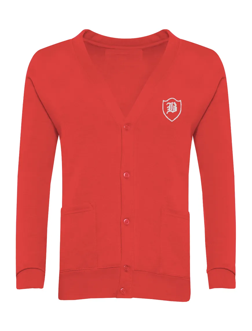 Barnes Infant Academy Red Cardigan