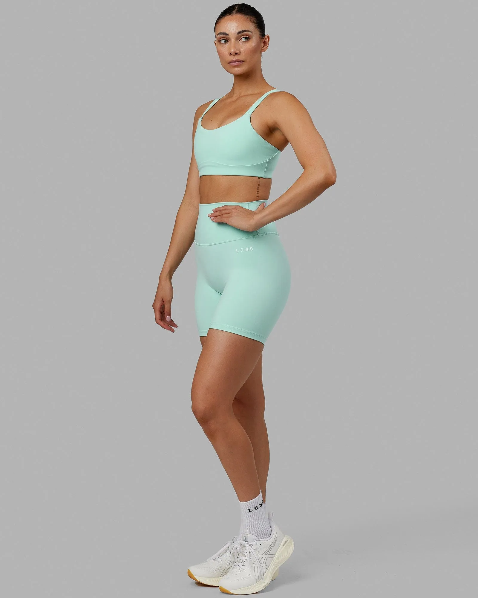 Base 2.0 Mid-Length Shorts - Pastel Turquoise