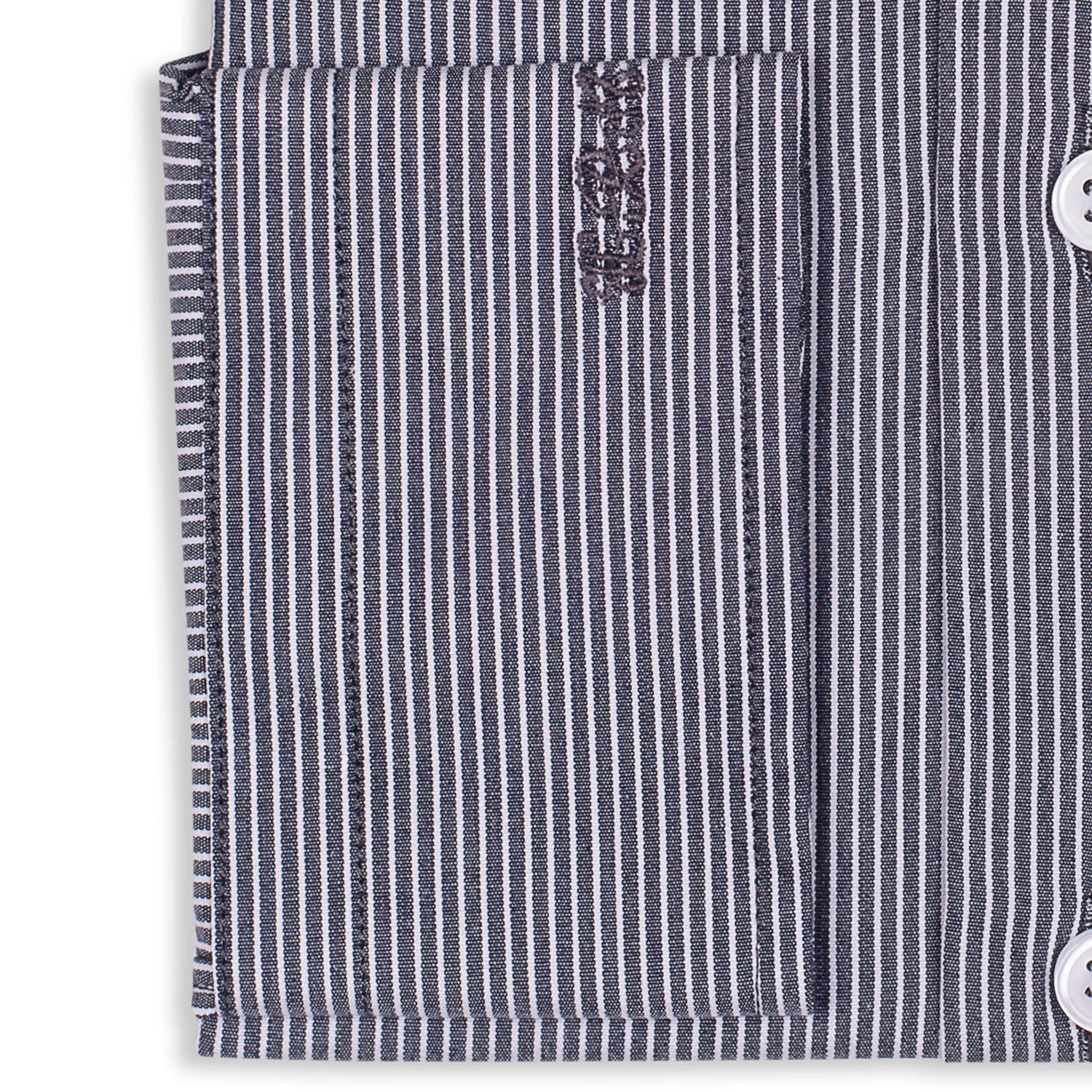 Bespoke - Black & White Striped Shirt