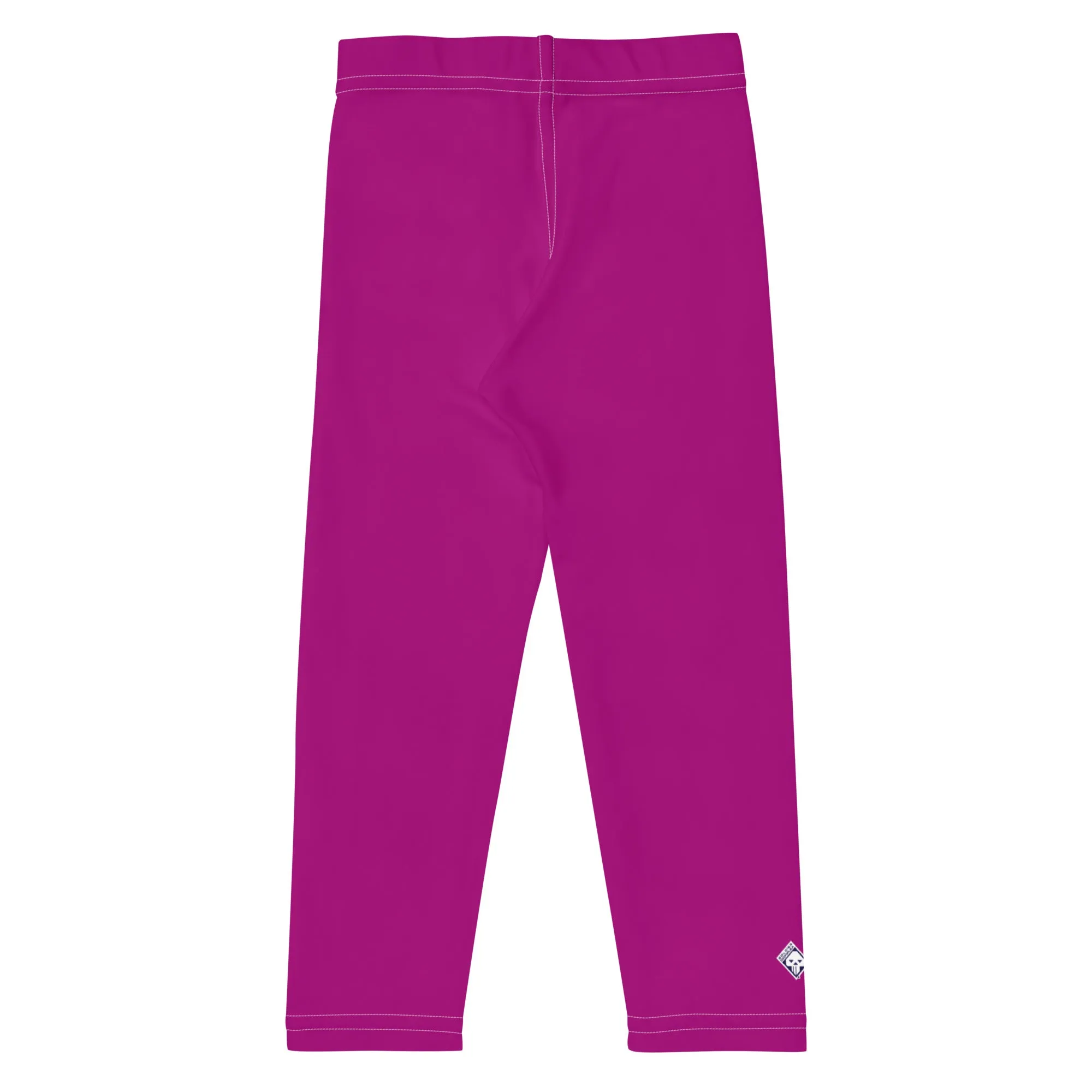 Bold and Bright: Solid Color Leggings for Active Girls - Fresh Eggplant