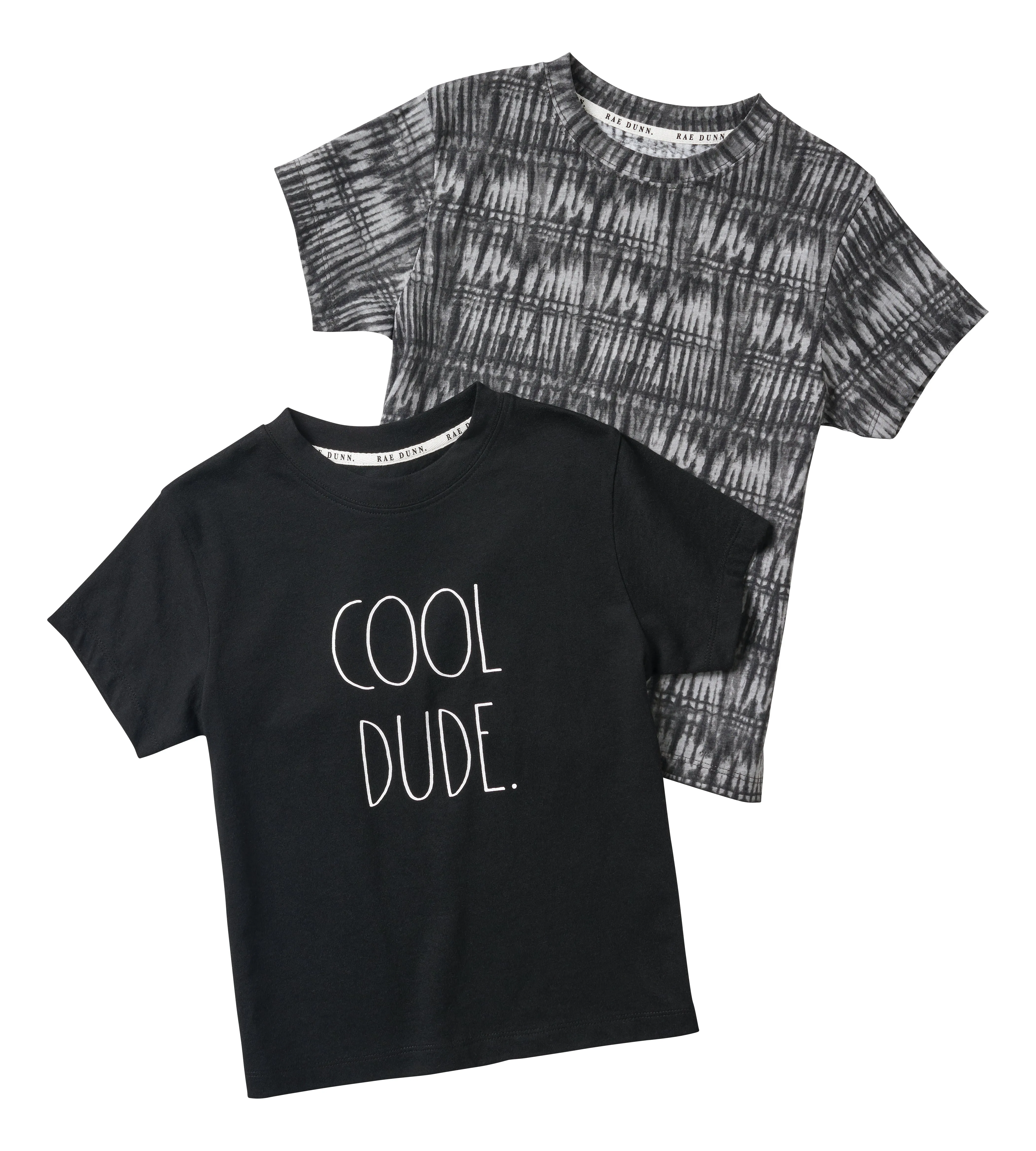 Boys "COOL DUDE" Short Sleeve T-Shirt Set of 2