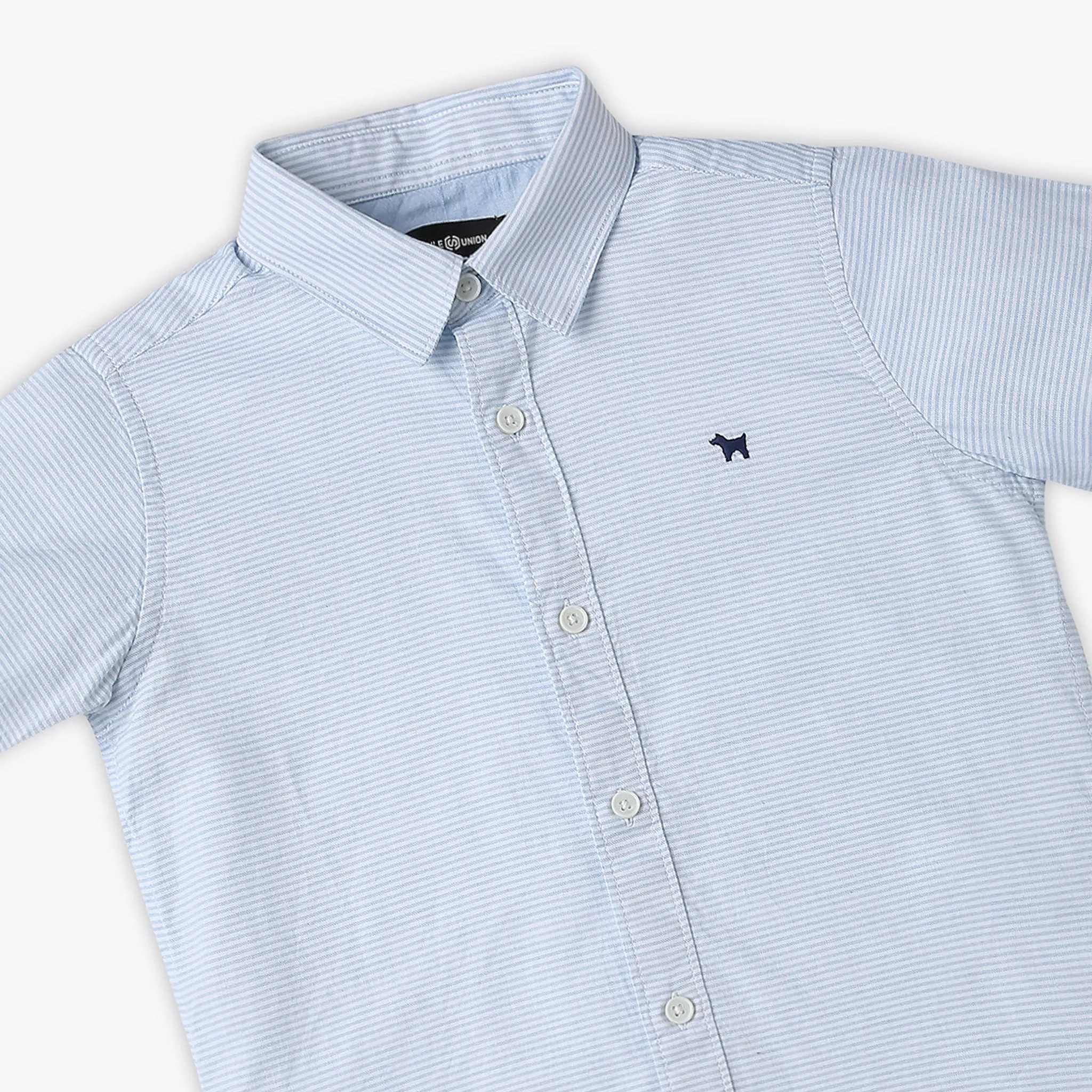 Boy's Regular Fit Striped Shirt