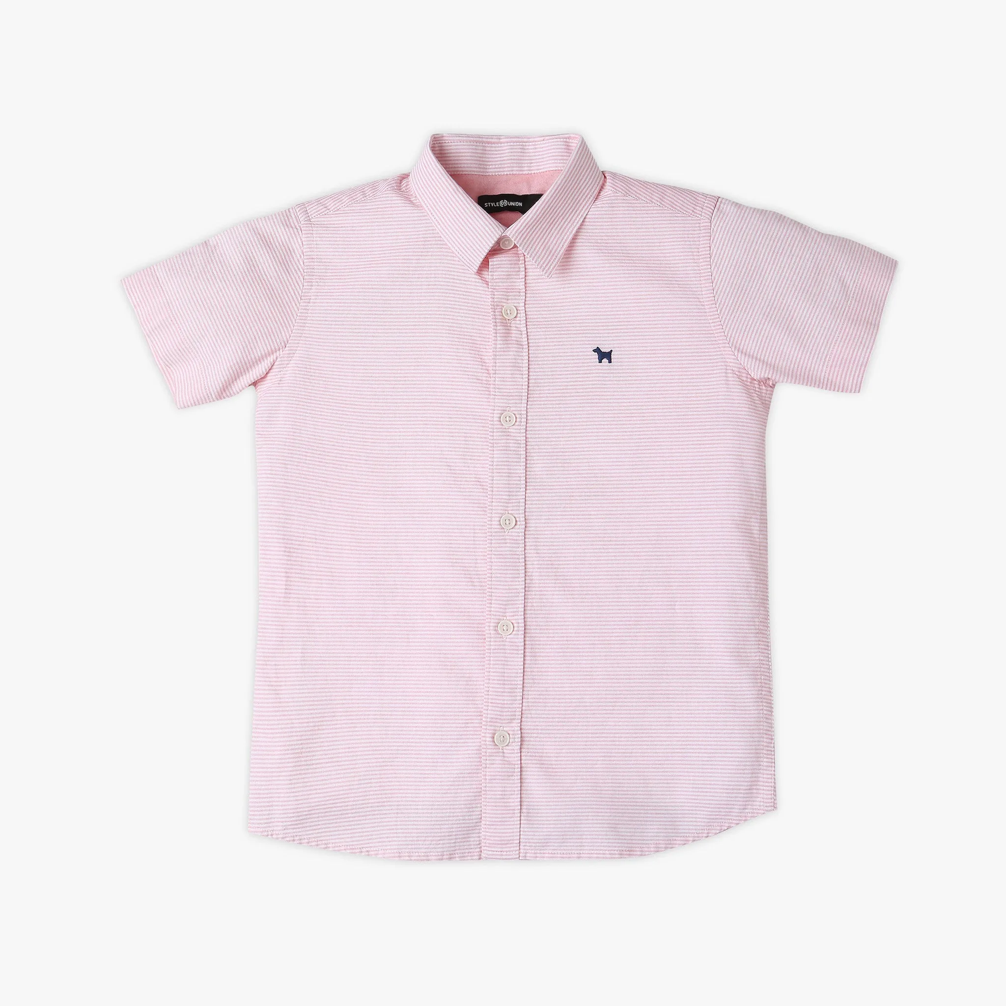 Boy's Regular Fit Striped Shirt