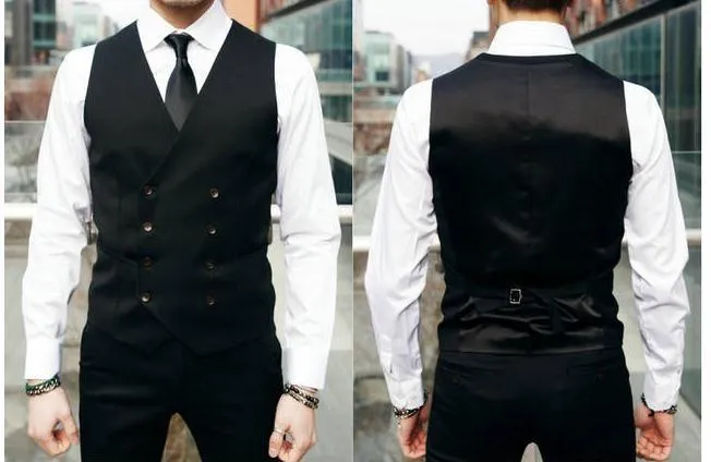 British Style Slim Double Breasted Waistcoat