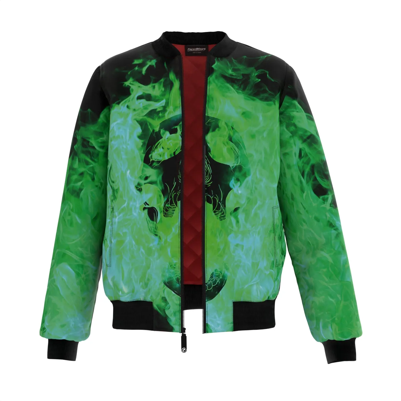 Burning Skull Bomber Jacket