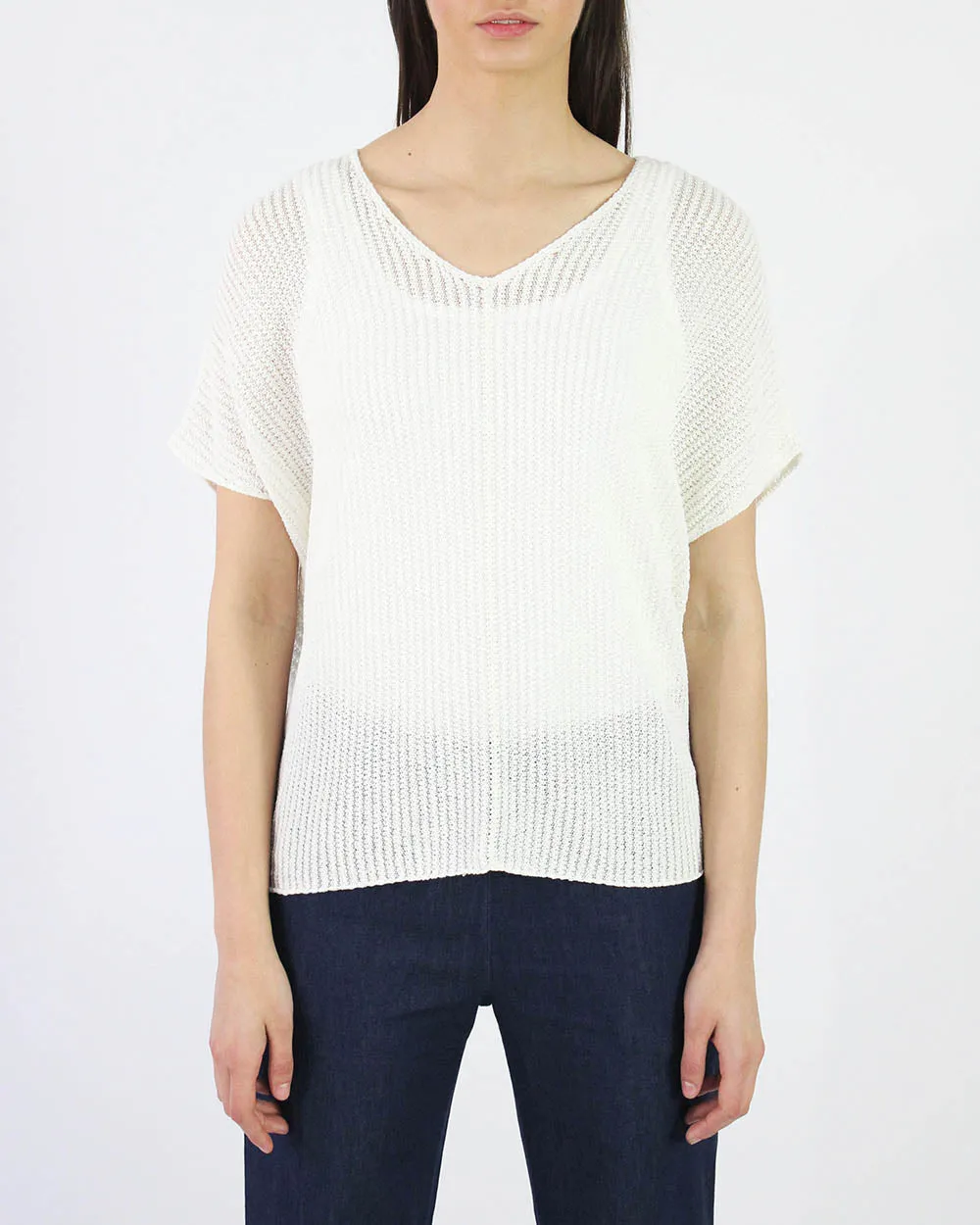 Cannelli Cotton Bamboo Blend Knit Tee