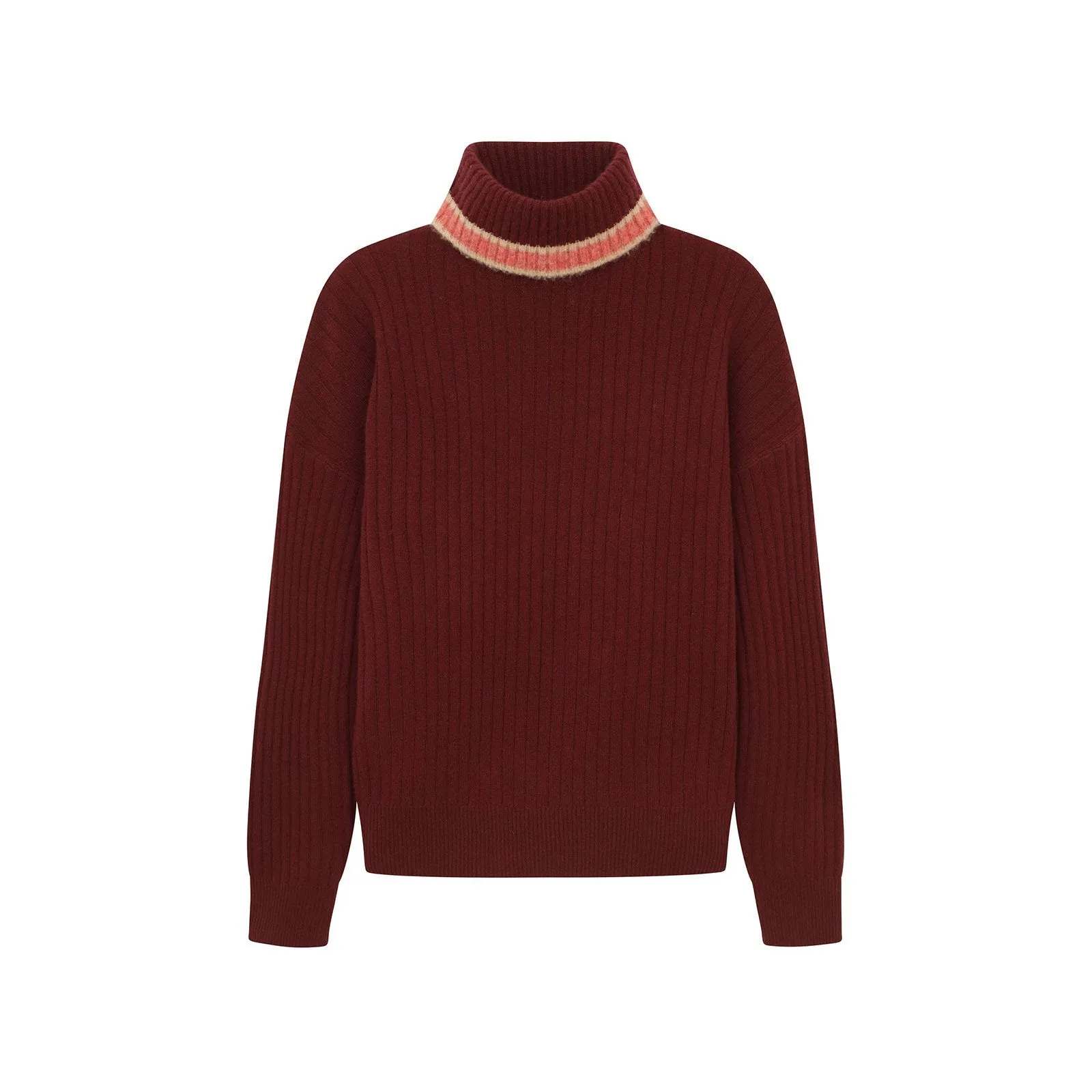 Cashmere Varsity Turtleneck