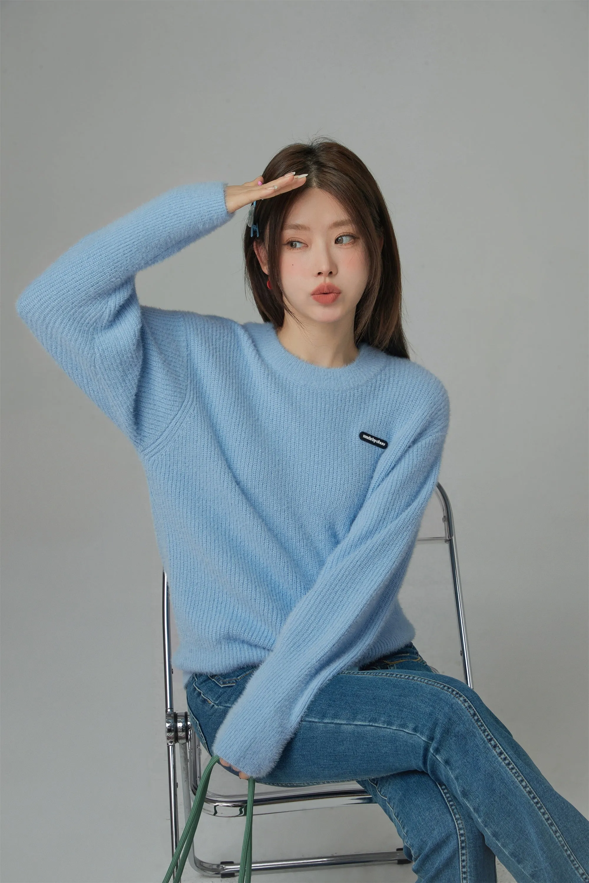 Casual Day Side Slit Knit Sweater