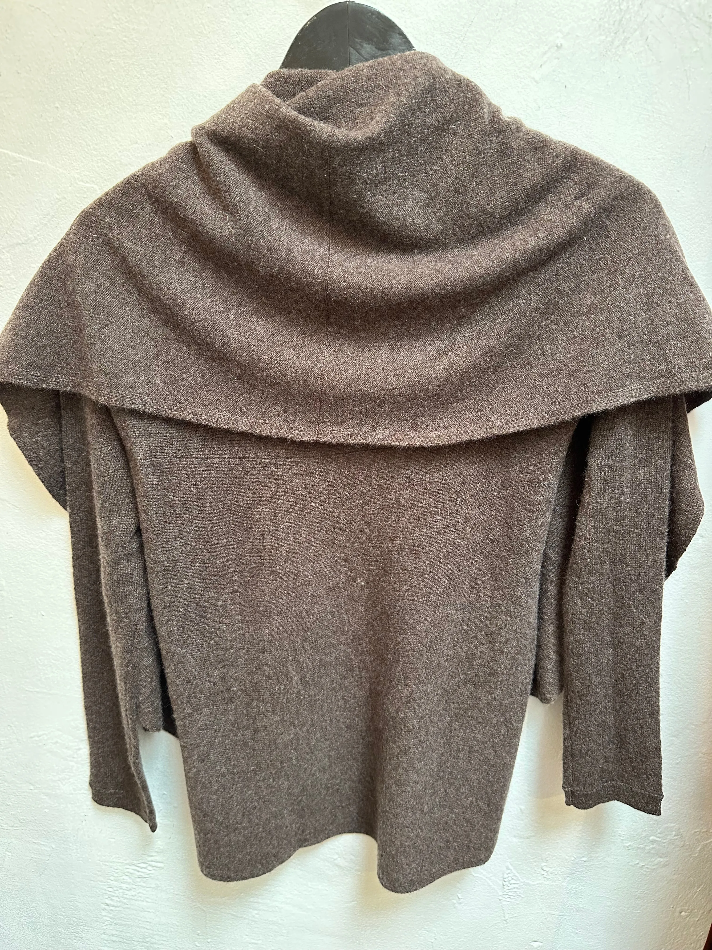 Chocolate Organic Cashmere Cardigan