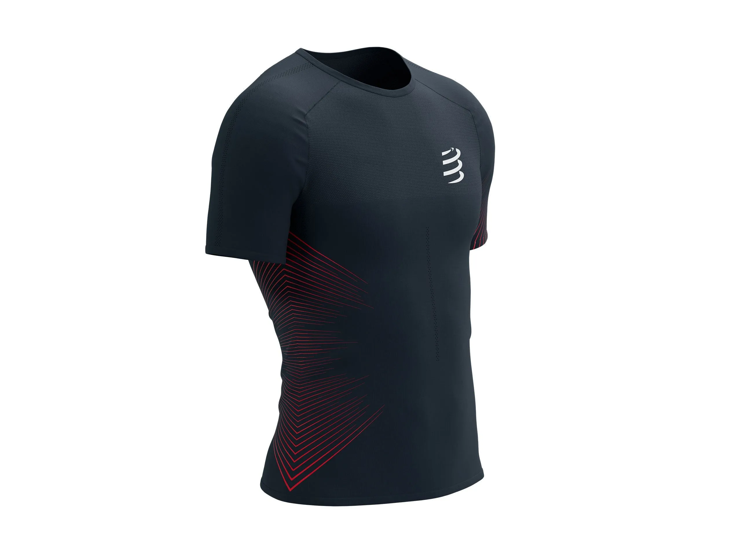 Compessport Men's Performance SS Tshirt - Salute/High Risk Red