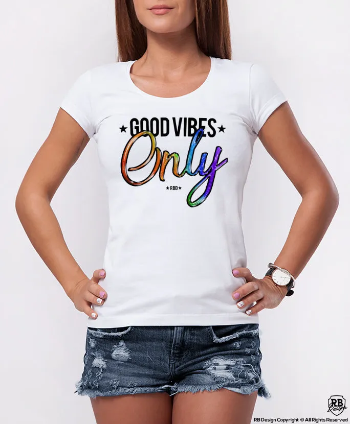 Cool Women's T-shirt "Good Vibes Only"   WD271