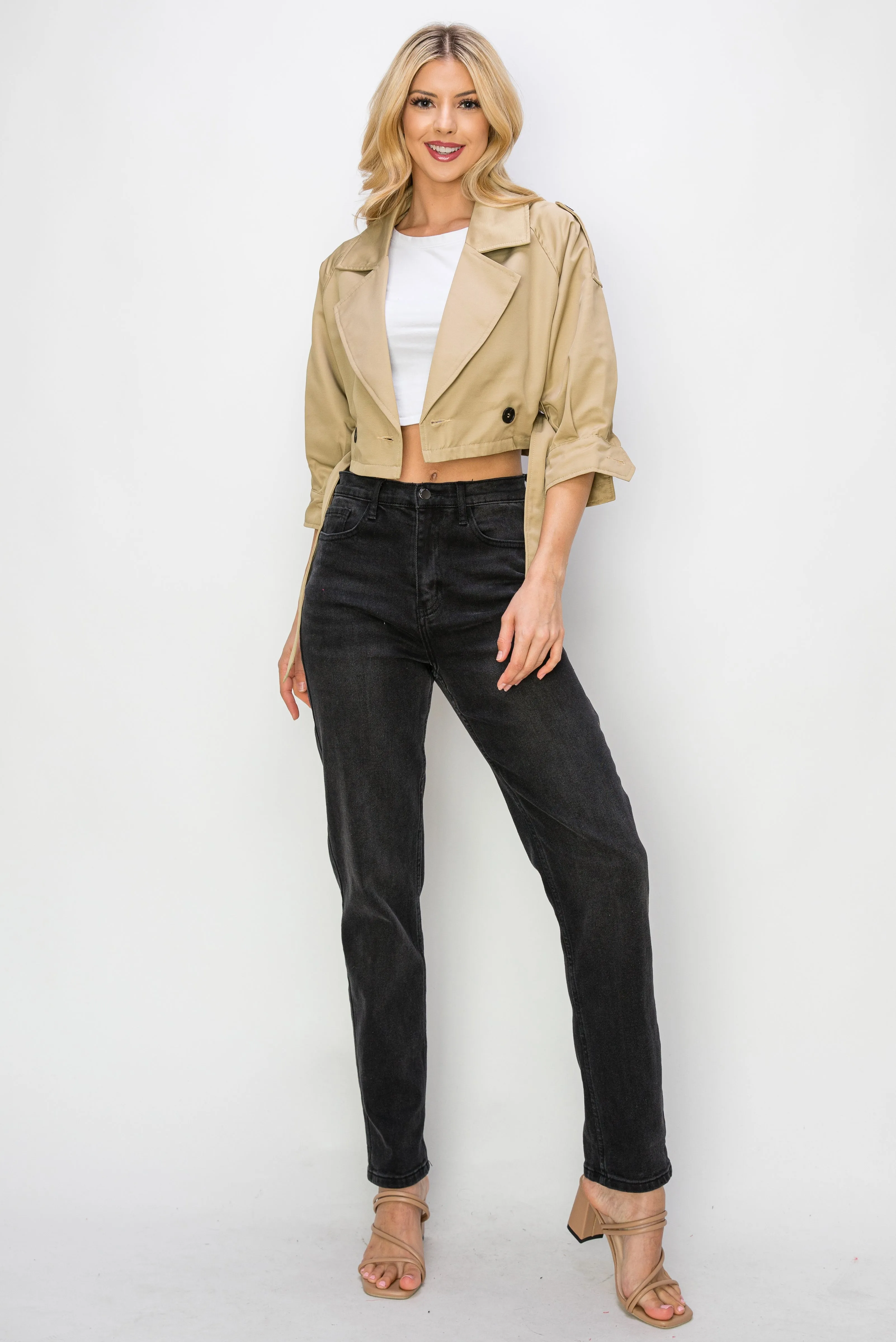 Cropped Trench Jacket