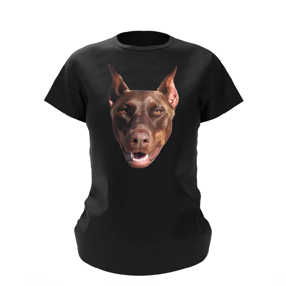 Custom Face Funny Dog T-shirt Pet