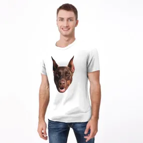 Custom Face Funny Dog T-shirt Pet