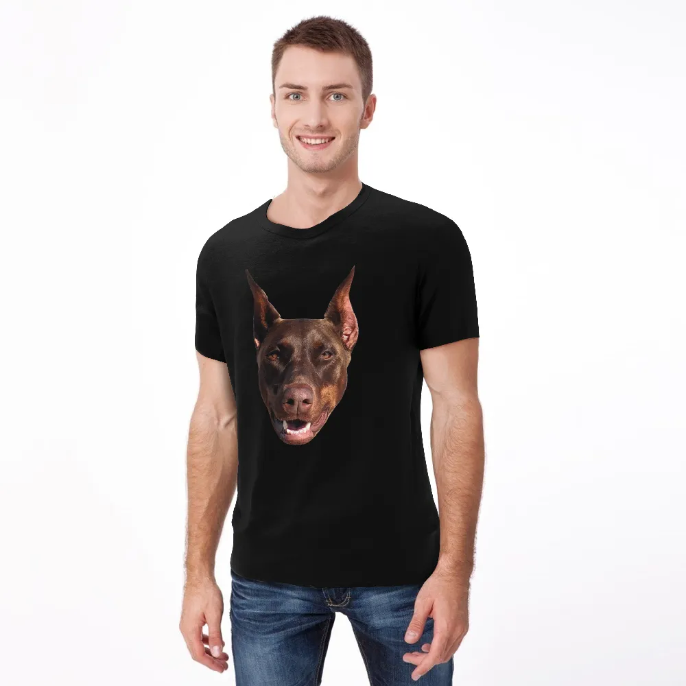 Custom Face Funny Dog T-shirt Pet