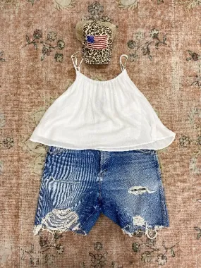 Custom Vintage Denim Shorts