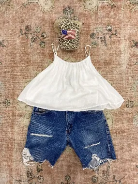 Custom Vintage Denim Shorts