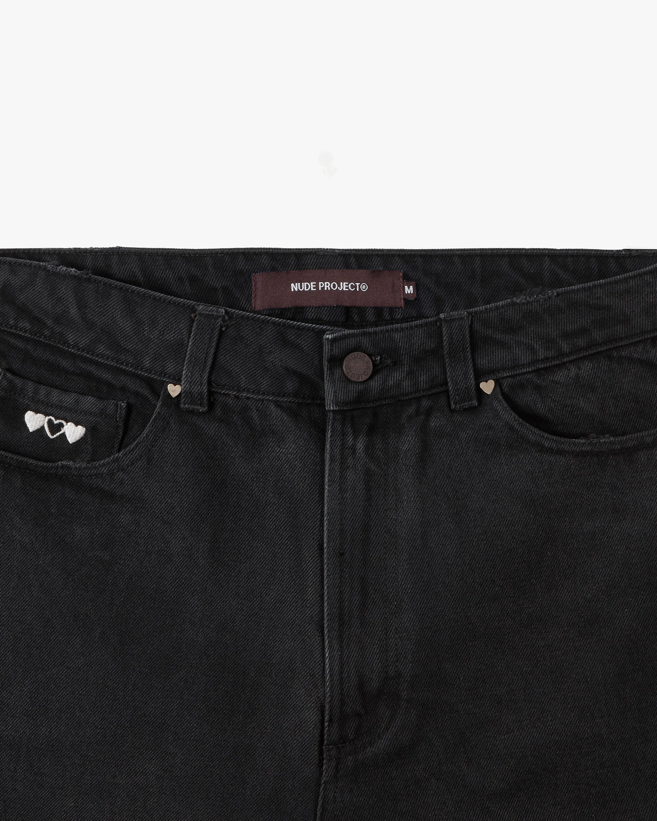 DENIM PANTS BLACK