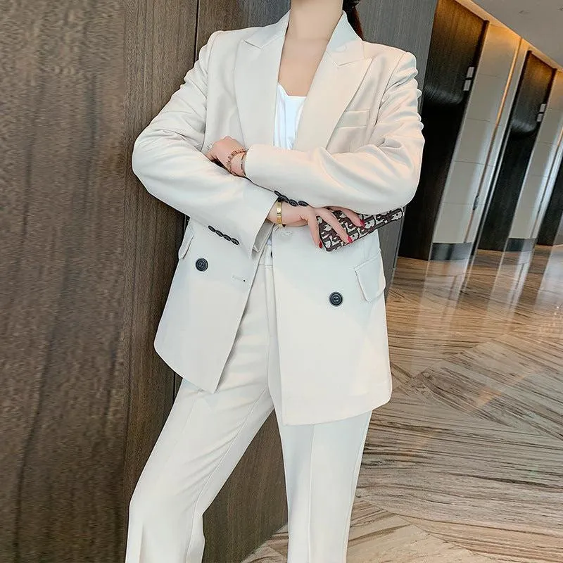 Double Breasted Blazer & Pantsuit Set