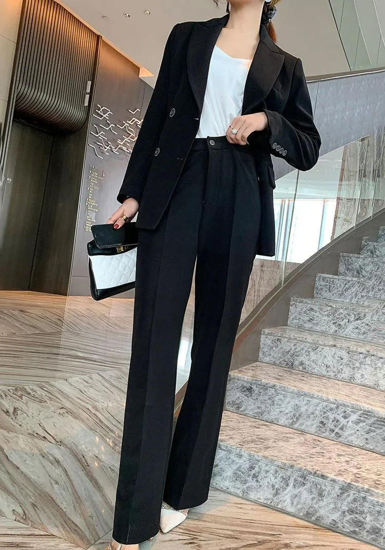 Double Breasted Blazer & Pantsuit Set