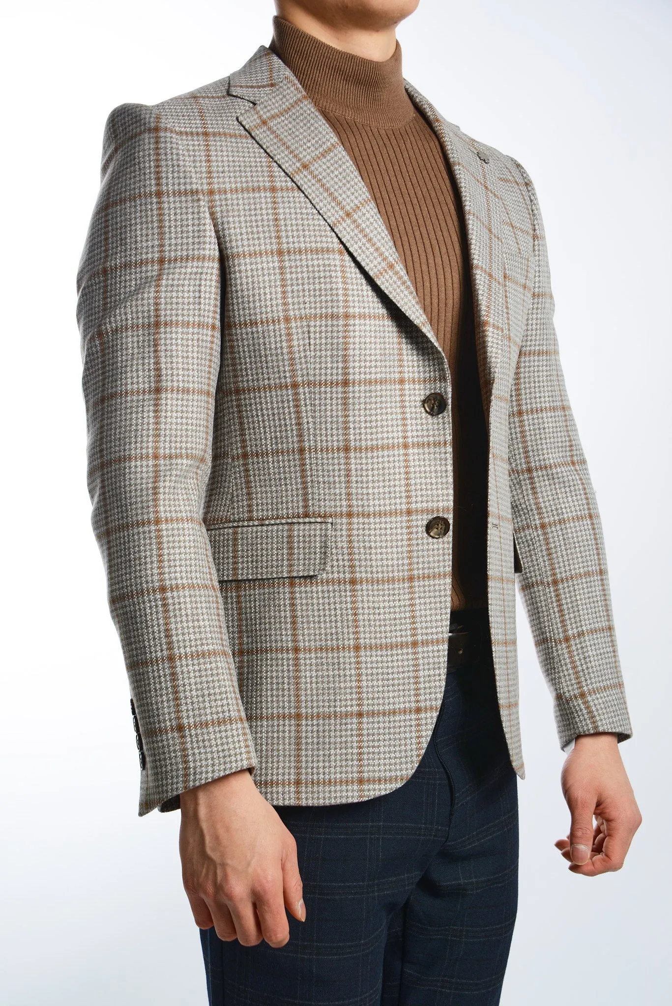 DT Windowpane Euro Sport Coat