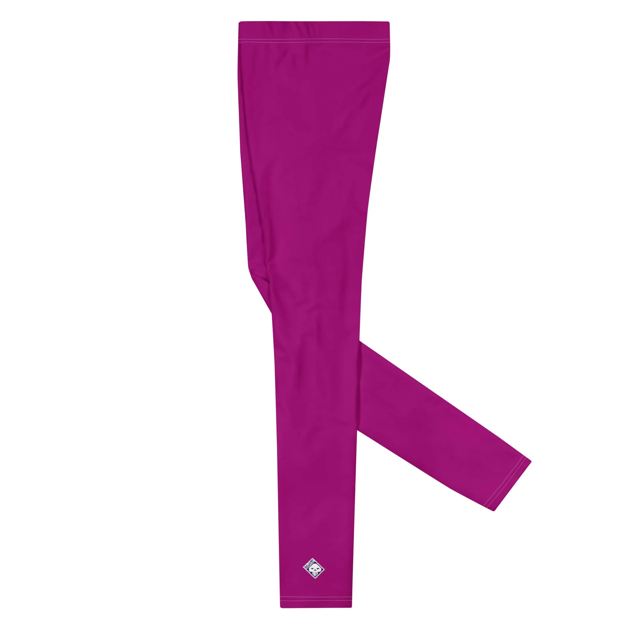 Effortless Active Style: Solid Color Leggings for Him - Vivid Purple