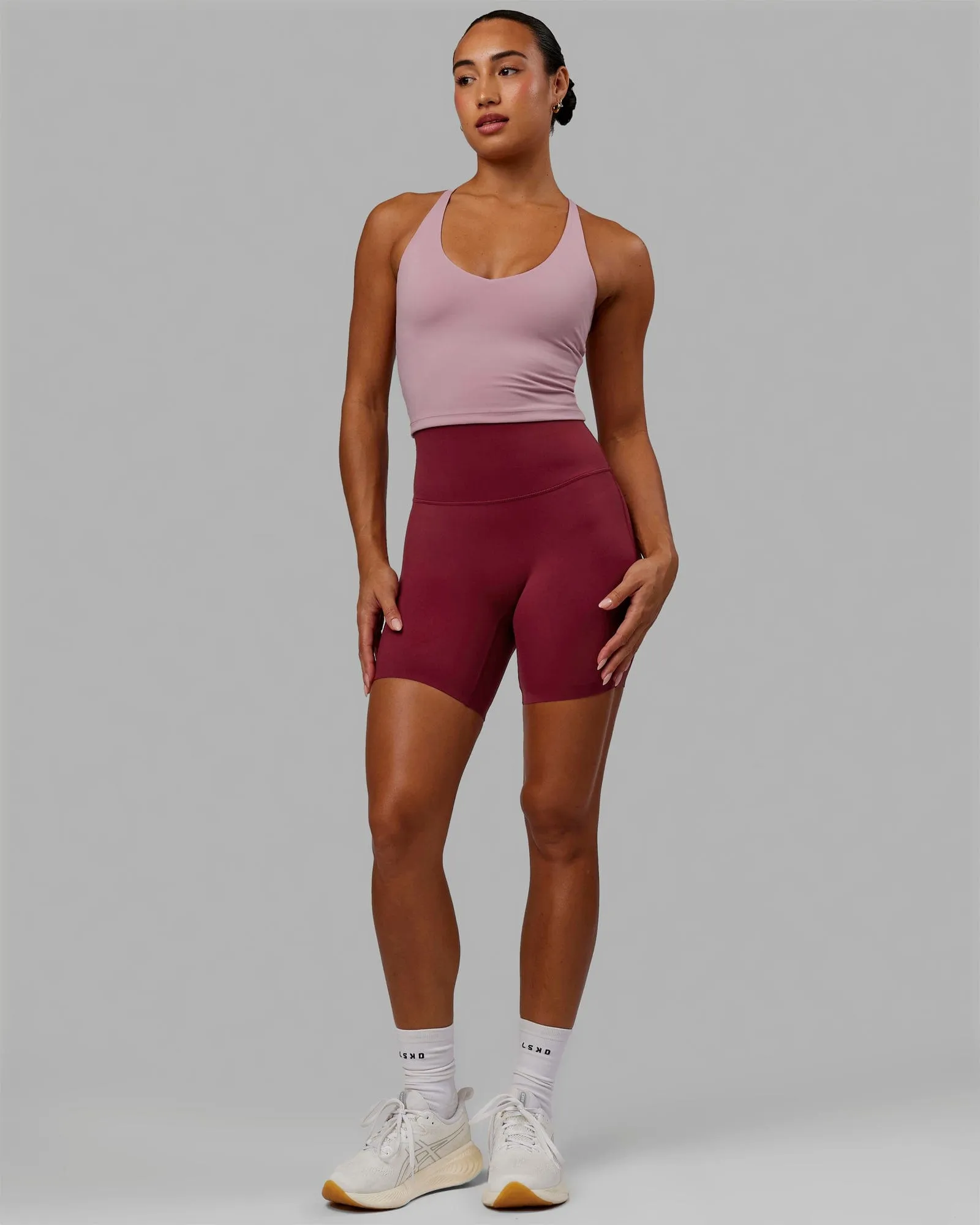 Elixir Mid-Length Shorts - Cranberry