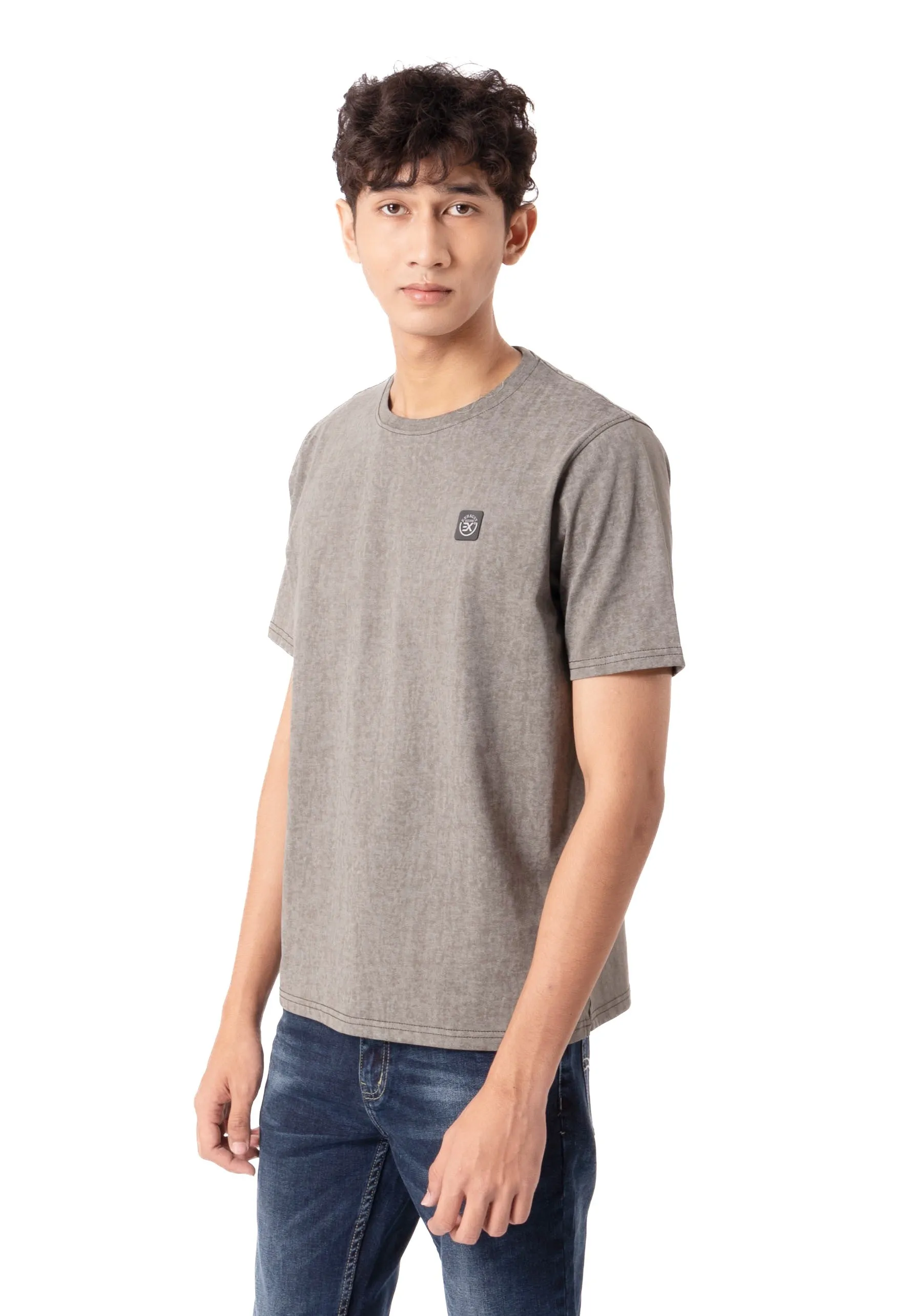 EXHAUST ROUND NECK T SHIRT [FREE CUT] 1597