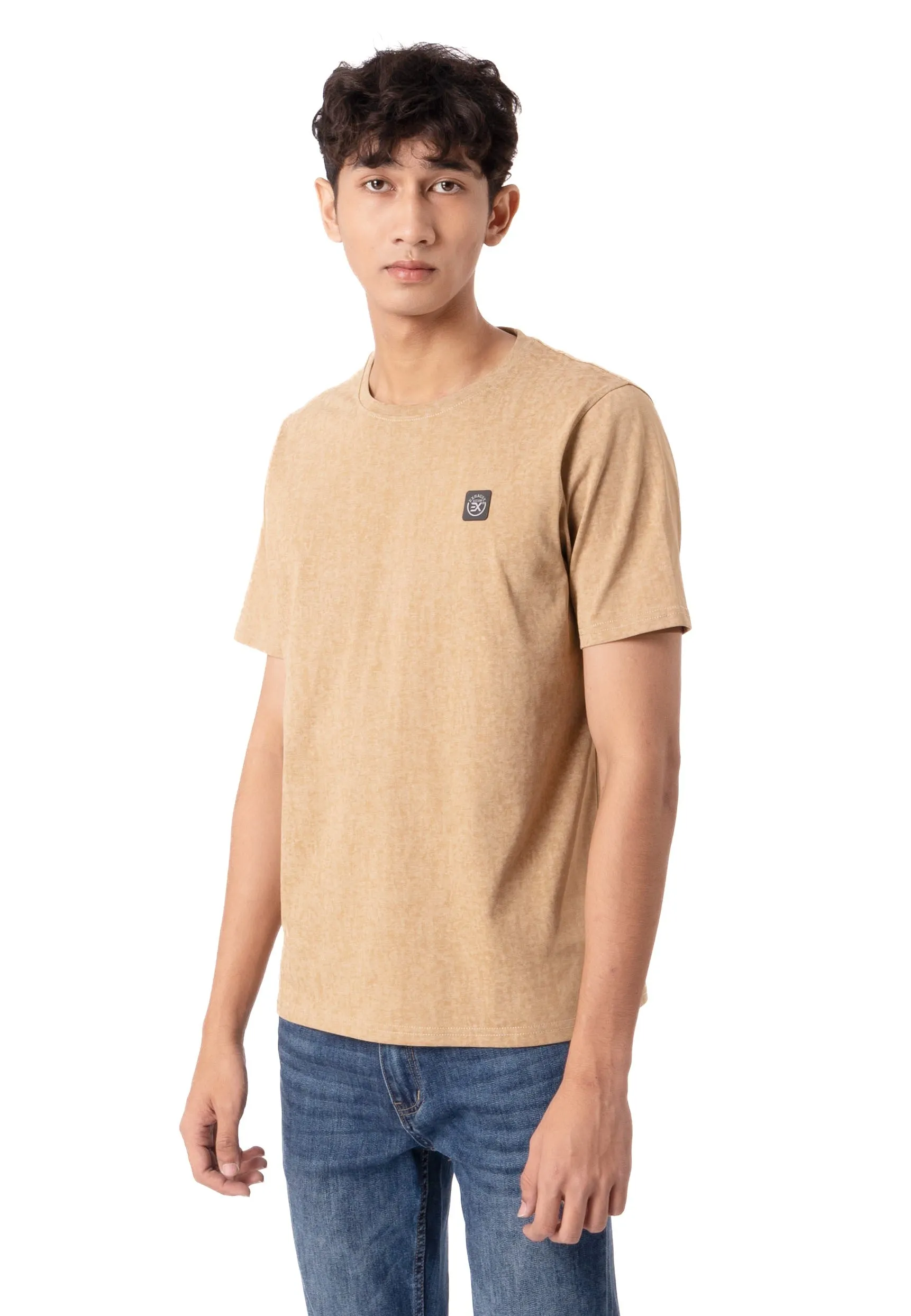 EXHAUST ROUND NECK T SHIRT [FREE CUT] 1597