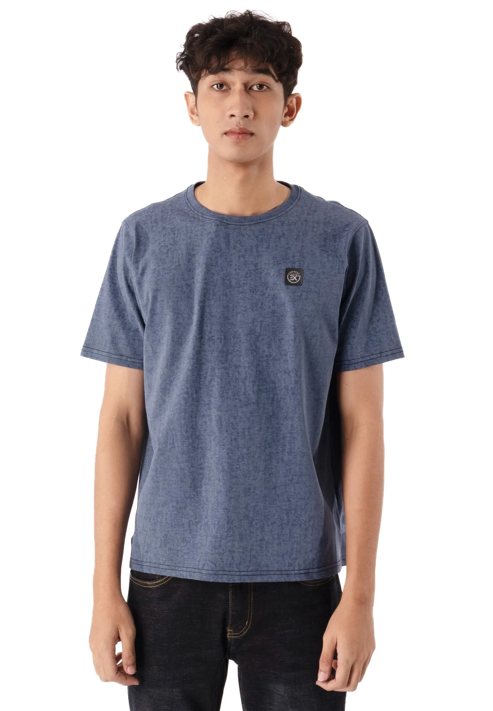 EXHAUST ROUND NECK T SHIRT [FREE CUT] 1597