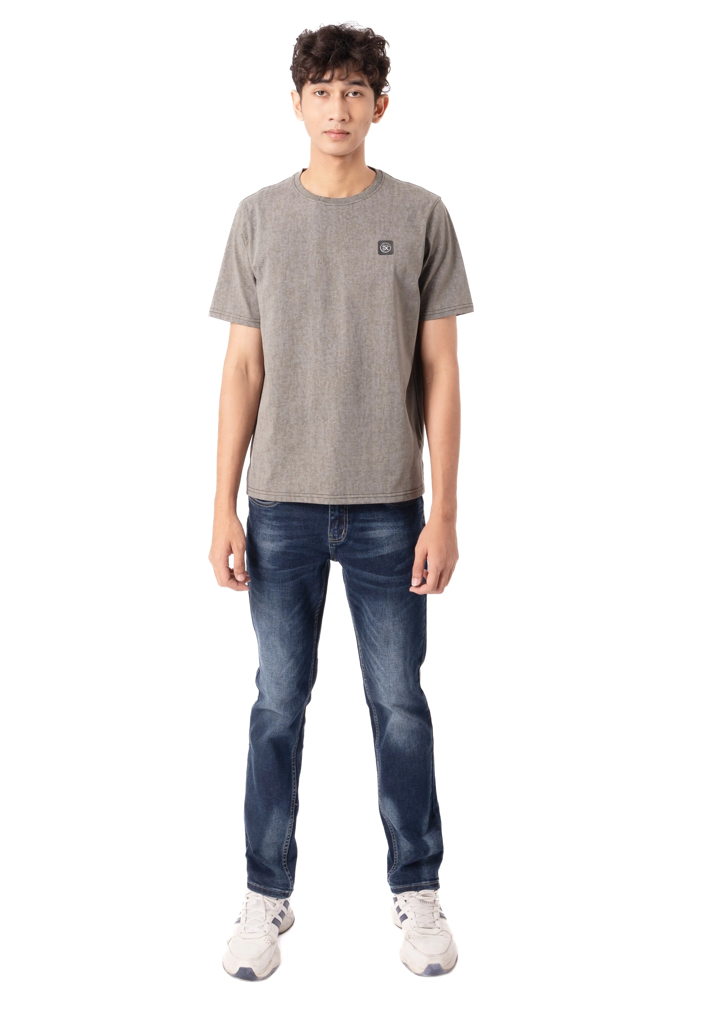 EXHAUST ROUND NECK T SHIRT [FREE CUT] 1597