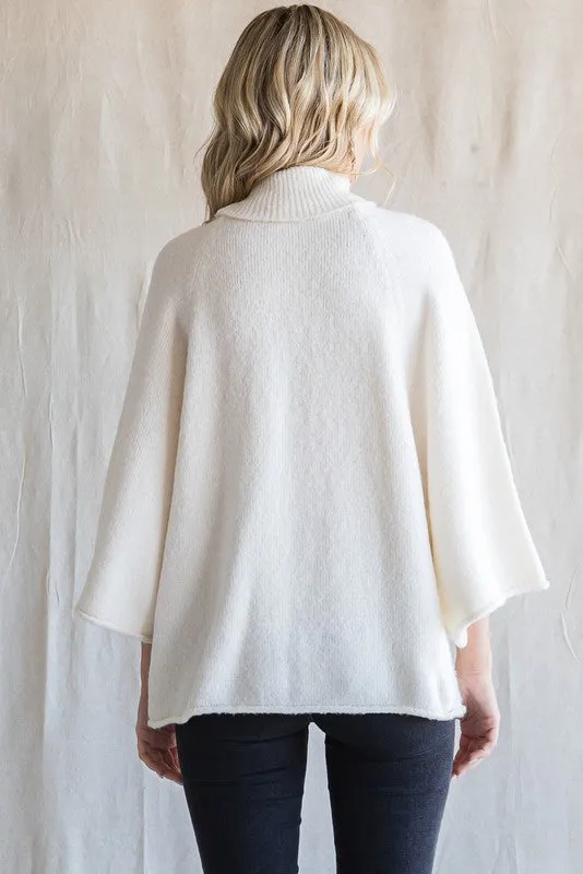 Fire Away Ivory Turtleneck Sweater