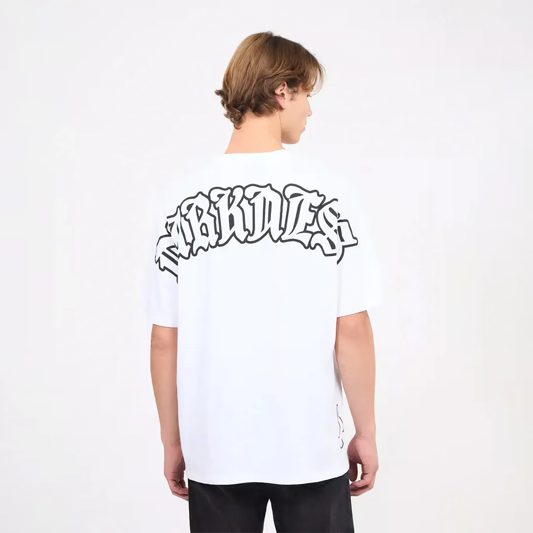 Flame Print Crew Neck T-Shirt