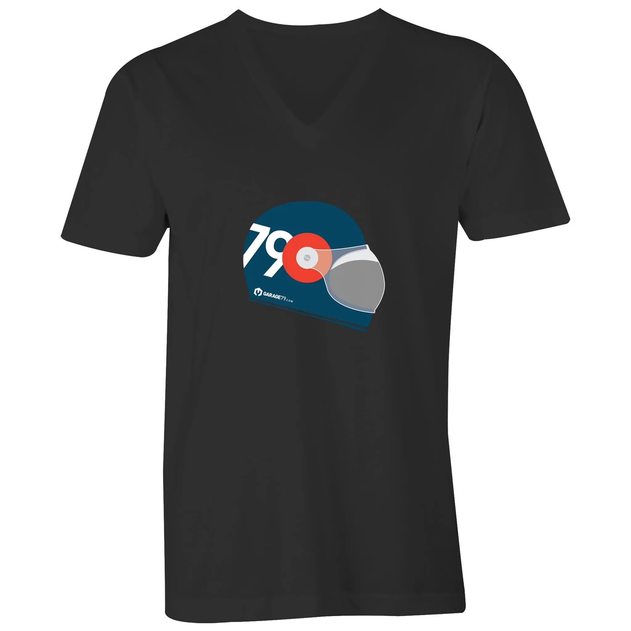 Garage79 Helmet Mens V-Neck Tee